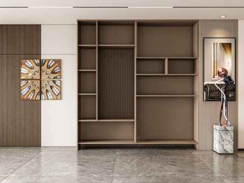 Entryway hallway entrance hall corridor furniture 9 3D Model