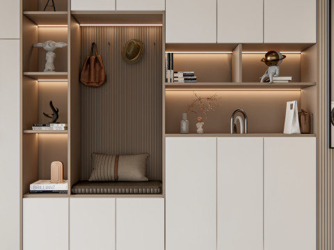Entryway hallway entrance hall corridor furniture 9 3D Model