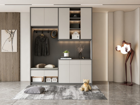 Entryway hallway entrance hall corridor furniture 10 Modelo 3D