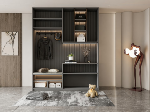 Entryway hallway entrance hall corridor furniture 10 Modelo 3D