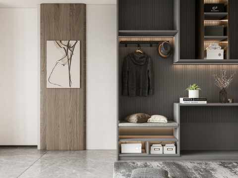 Entryway hallway entrance hall corridor furniture 10 Modelo 3D