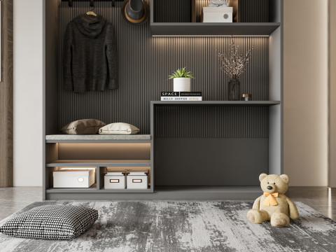 Entryway hallway entrance hall corridor furniture 10 Modelo 3D