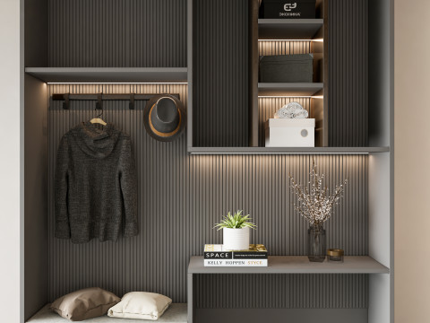 Entryway hallway entrance hall corridor furniture 10 Modelo 3D