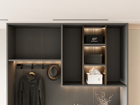 Entryway hallway entrance hall corridor furniture 10 Modelo 3D