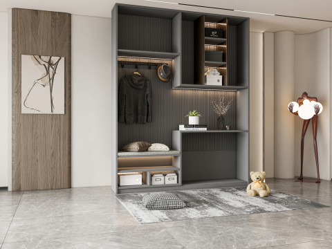 Entryway hallway entrance hall corridor furniture 10 Modelo 3D