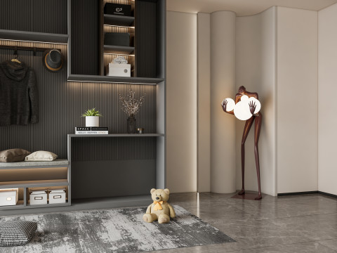 Entryway hallway entrance hall corridor furniture 10 Modelo 3D