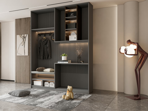 Entryway hallway entrance hall corridor furniture 10 Modelo 3D