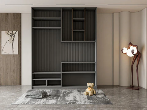 Perabotan koridor aula masuk lorong masuk 10 Model 3D