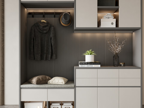 Entryway hallway entrance hall corridor furniture 10 Modelo 3D