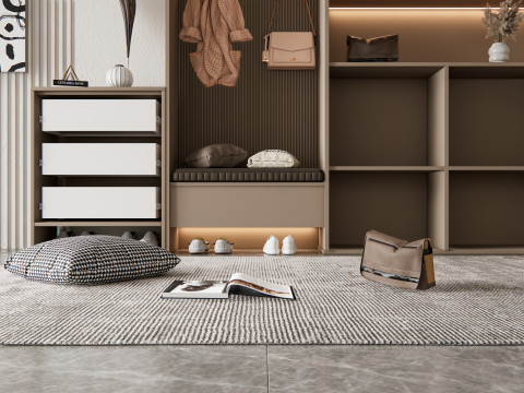 Entryway hallway entrance hall corridor furniture 11 3D-Modell