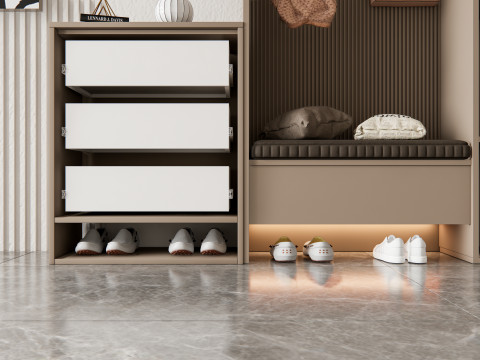 Entryway hallway entrance hall corridor furniture 11 3D-Modell