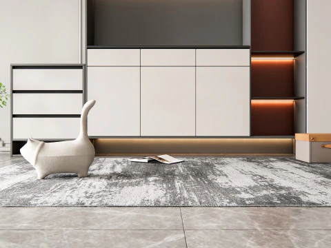 Entryway hallway entrance hall corridor furniture 12 3D Model