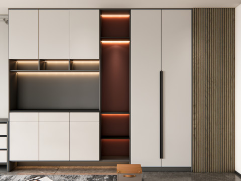 Entryway hallway entrance hall corridor furniture 12 Model 3D