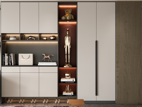Entryway hallway entrance hall corridor furniture 12 Model 3D