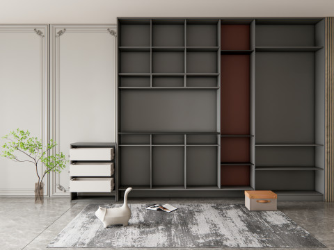 Entryway hallway entrance hall corridor furniture 12 Model 3D