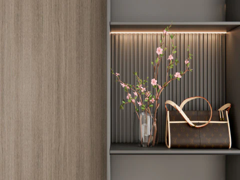 Entryway hallway entrance hall corridor furniture 13 3D Model