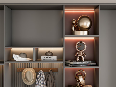 Entryway hallway entrance hall corridor furniture 13 3D Model