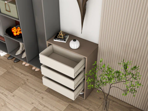 Entryway hallway entrance hall corridor furniture 13 3D Model