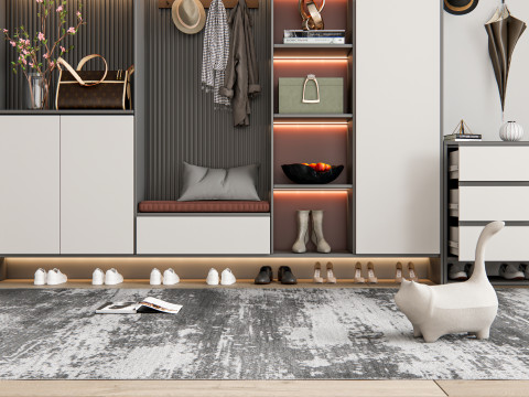 Entryway hallway entrance hall corridor furniture 13 3D Model