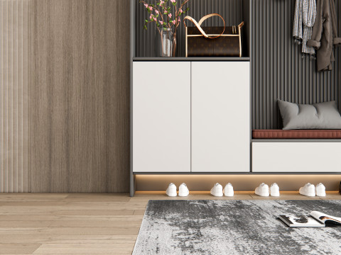 Entryway hallway entrance hall corridor furniture 13 3D Model
