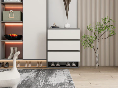 Entryway hallway entrance hall corridor furniture 13 3D Model
