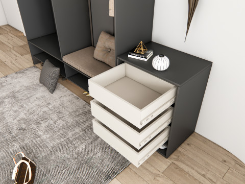 Entryway hallway entrance hall corridor furniture 14 3D Model