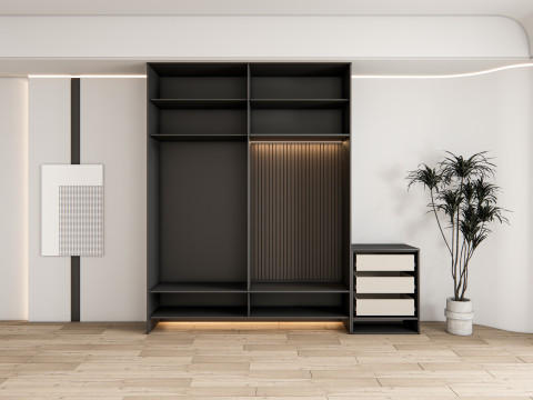 Entryway hallway entrance hall corridor furniture 14 3D Model