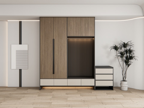 Entryway hallway entrance hall corridor furniture 14 3D Model