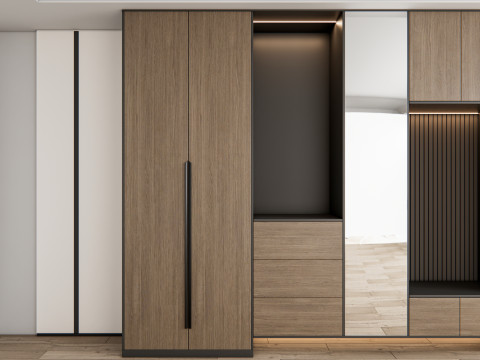 Entryway hallway entrance hall corridor furniture 15 3D Model