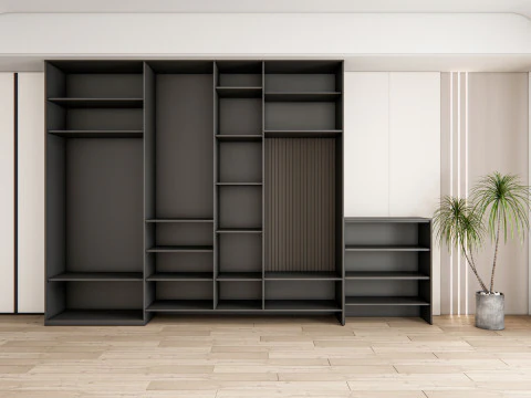 Entryway hallway entrance hall corridor furniture 15 3D Model