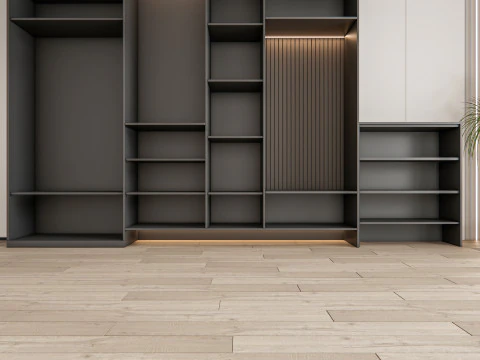 Entryway hallway entrance hall corridor furniture 15 3D Model