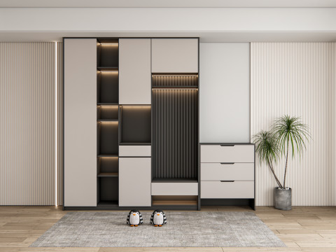 Entryway hallway entrance hall corridor furniture 16 3D मॉडल