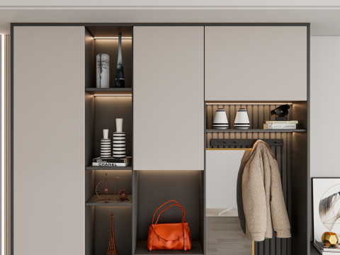Entryway hallway entrance hall corridor furniture 16 3D मॉडल