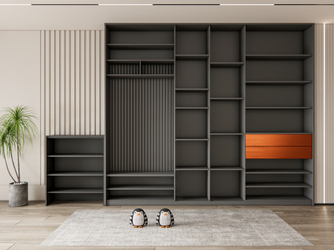 Entryway hallway entrance hall corridor furniture 17 Model 3D