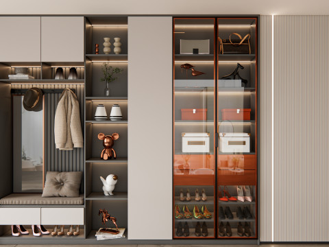 Entryway hallway entrance hall corridor furniture 17 Model 3D