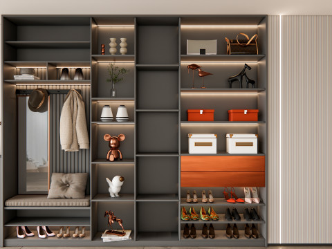 Entryway hallway entrance hall corridor furniture 17 Model 3D