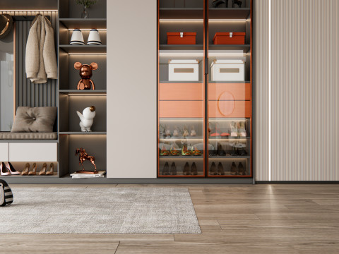 Entryway hallway entrance hall corridor furniture 17 Model 3D