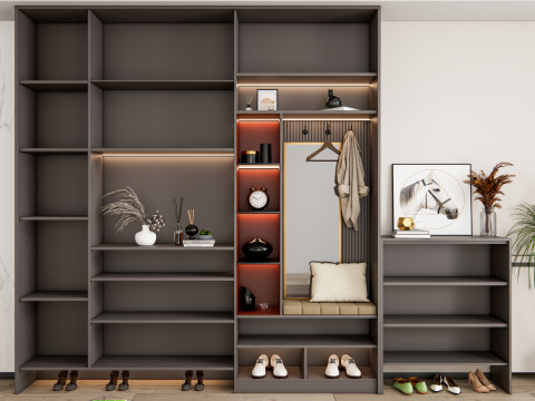 Entryway hallway entrance hall corridor furniture 18 3D 模型
