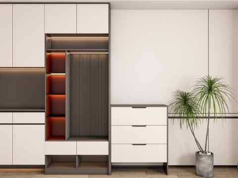 Entryway hallway entrance hall corridor furniture 18 3D 模型