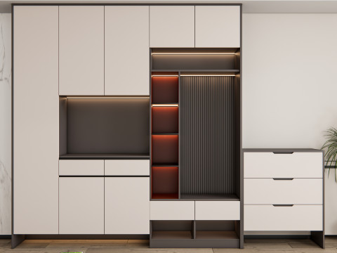 Entryway hallway entrance hall corridor furniture 18 3D 模型