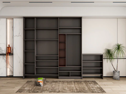 Entryway hallway entrance hall corridor furniture 18 3D Model