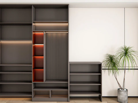 Entryway hallway entrance hall corridor furniture 18 3D Model