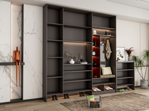 Entryway hallway entrance hall corridor furniture 18 3D 模型