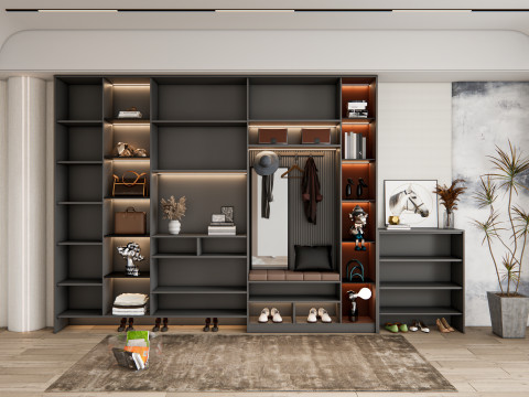 Entryway hallway entrance hall corridor furniture 19 Modelo 3D