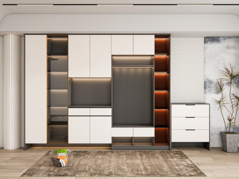 Entryway hallway entrance hall corridor furniture 19 Modelo 3D
