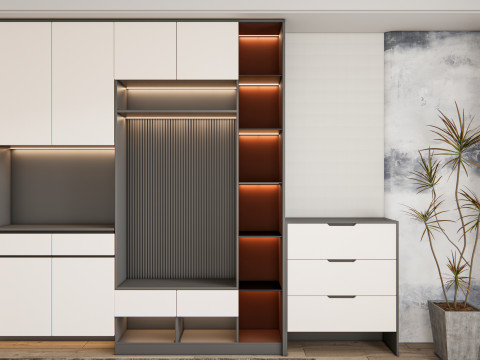 Entryway hallway entrance hall corridor furniture 19 Modelo 3D