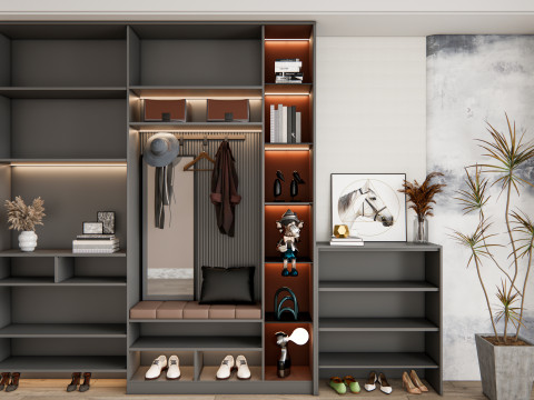 Entryway hallway entrance hall corridor furniture 19 Modelo 3D