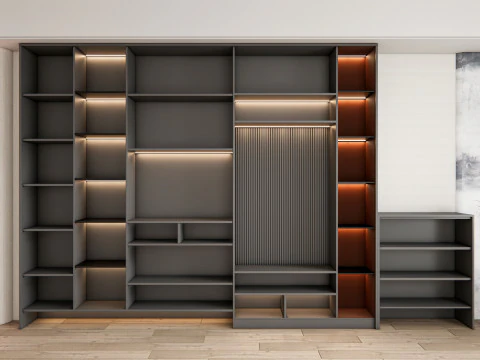 Entryway hallway entrance hall corridor furniture 19 3D Model