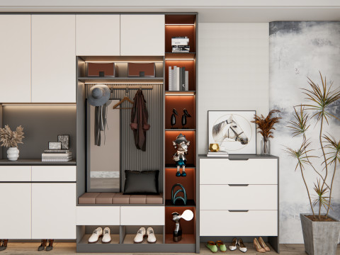 Entryway hallway entrance hall corridor furniture 19 Modelo 3D