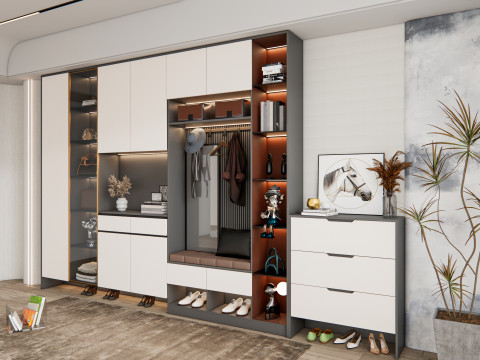 Entryway hallway entrance hall corridor furniture 19 Modelo 3D